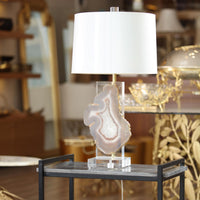 Load image into Gallery viewer, Glamazon Lamp With Thin Agate Smoke
