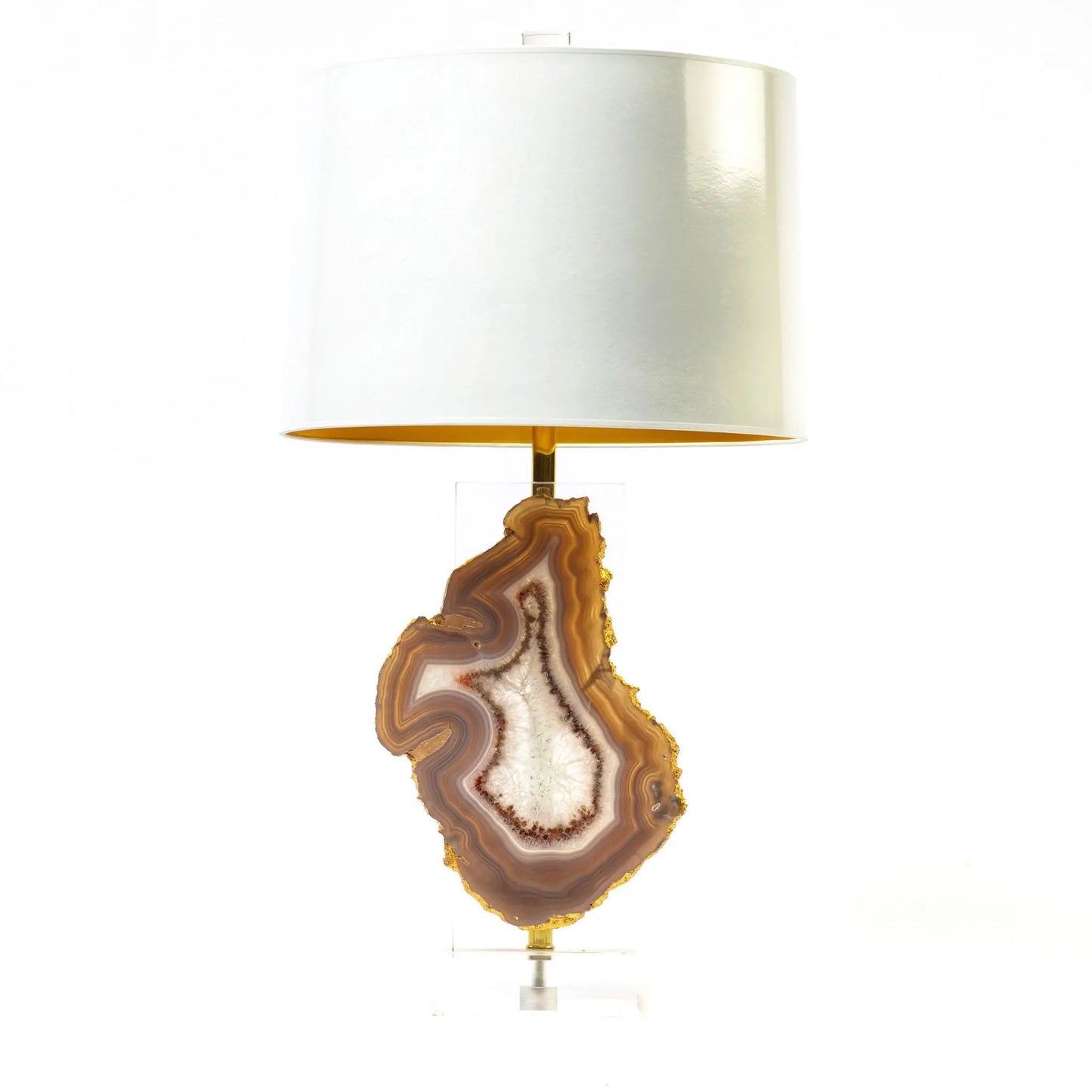 Glamazon Lamp With Thin Agate Smoke - Pieces SA