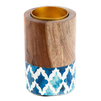 Load image into Gallery viewer, Inlay Mubkhar Round Moroccan Blue xccscss.

