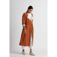 Load image into Gallery viewer, Overlap Jacket with Round Neck Dress
