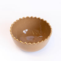 Load image into Gallery viewer, Tazza Bowl Sand Gold Ceramic Medium
