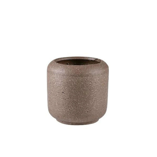 Flowerpot Polystone Brown Small - Pieces SA