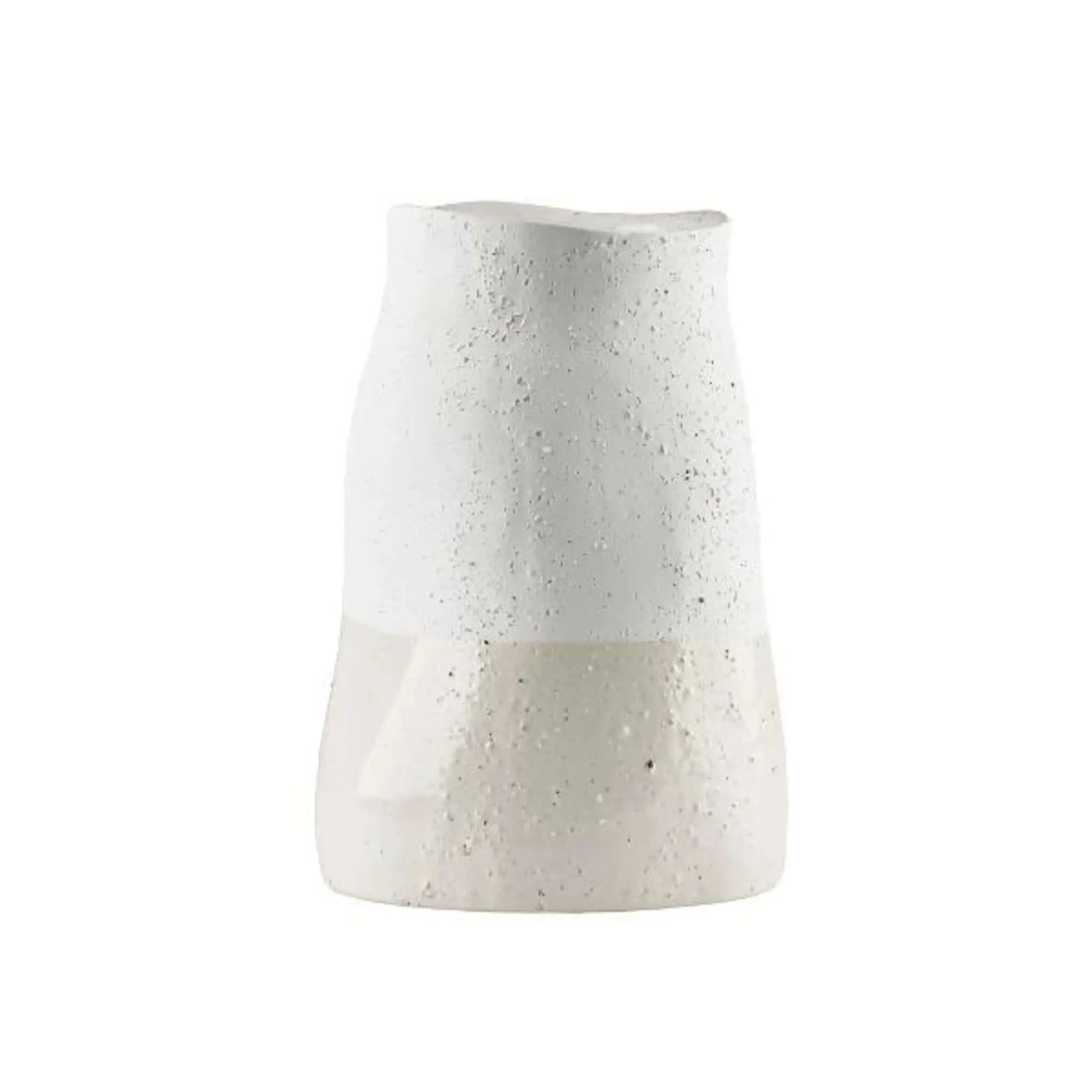 Vase Ceramic Stone White Long - Pieces SA