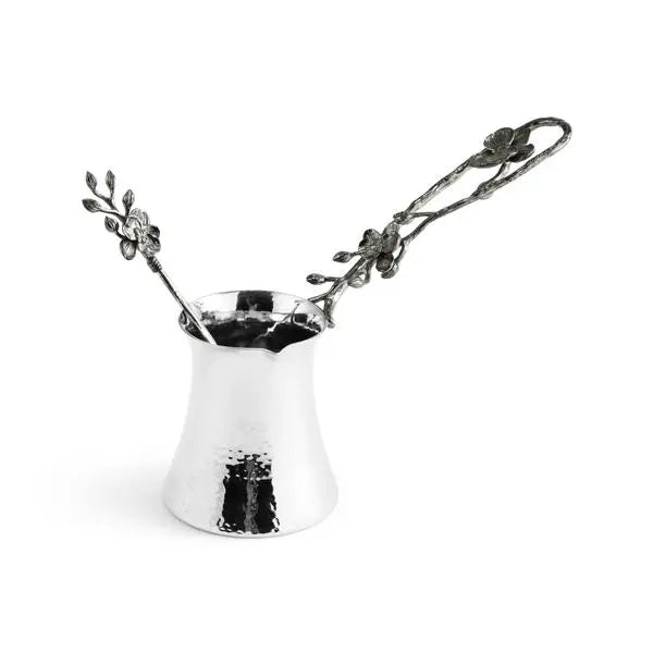 Black Orchid Coffee Pot with Spoon - Pieces SA