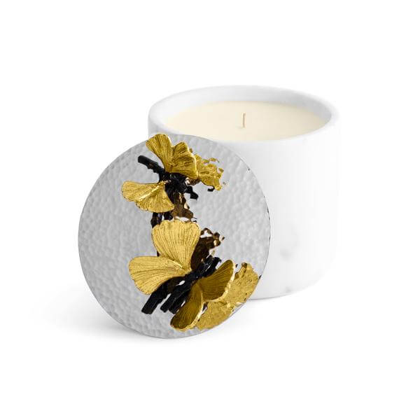 Butterfly Ginkgo Small Marble Candle - Pieces SA