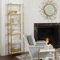 Load image into Gallery viewer, Arbor Etagere Brass and White Marble Furniture Pieces 

