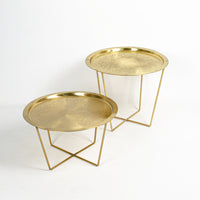 Load image into Gallery viewer, Side Table Matt Brass Small
