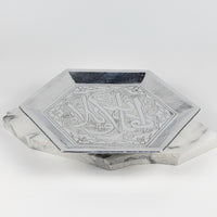 Load image into Gallery viewer, Ahla Wa Sahlan Silver Hexagon Tray
