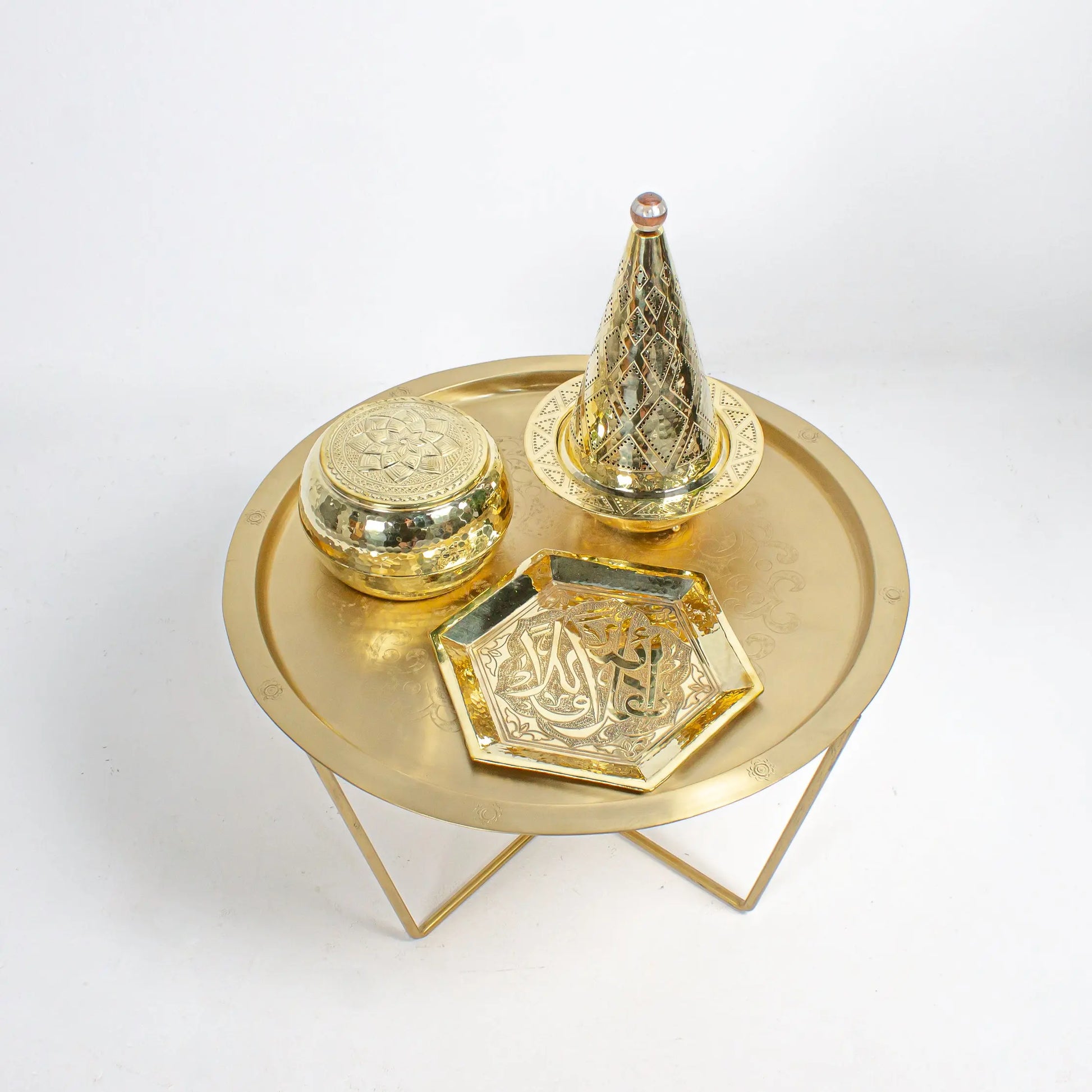 Side Table Matt Brass Small - Pieces SA