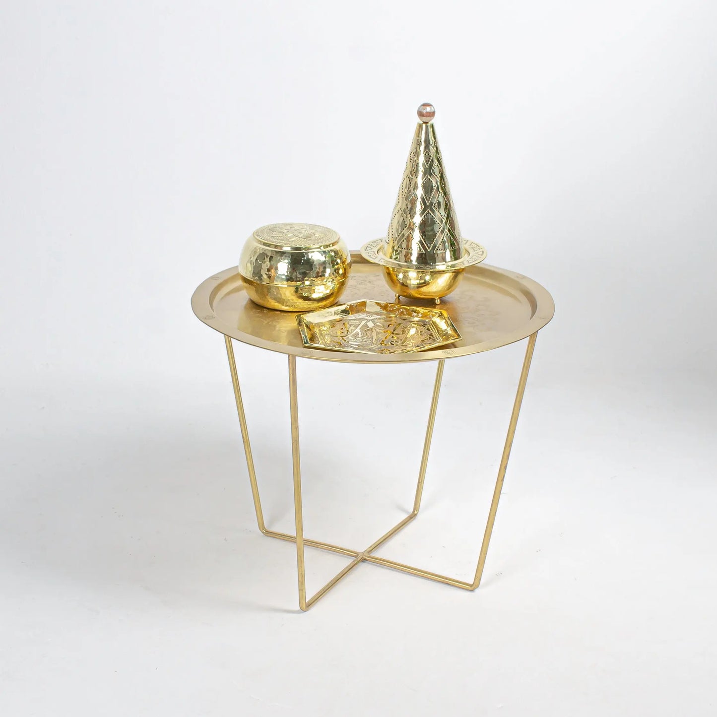 Side Table Matt Brass Big - Pieces SA