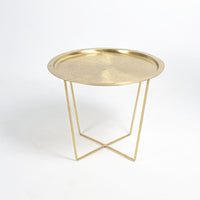 Load image into Gallery viewer, Side Table Matt Brass Big

