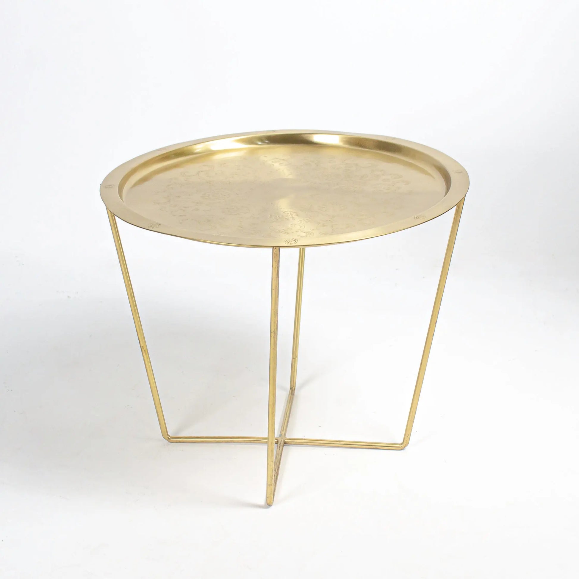 Side Table Matt Brass Big - Pieces SA