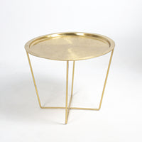Load image into Gallery viewer, Side Table Matt Brass Big
