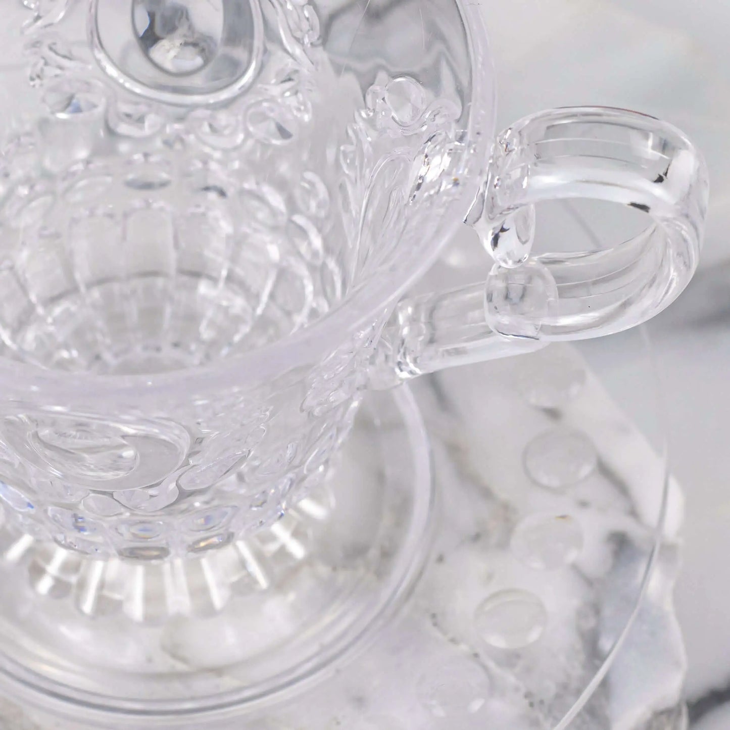 Baroque & Rock Cup & Saucer Clear - Pieces SA