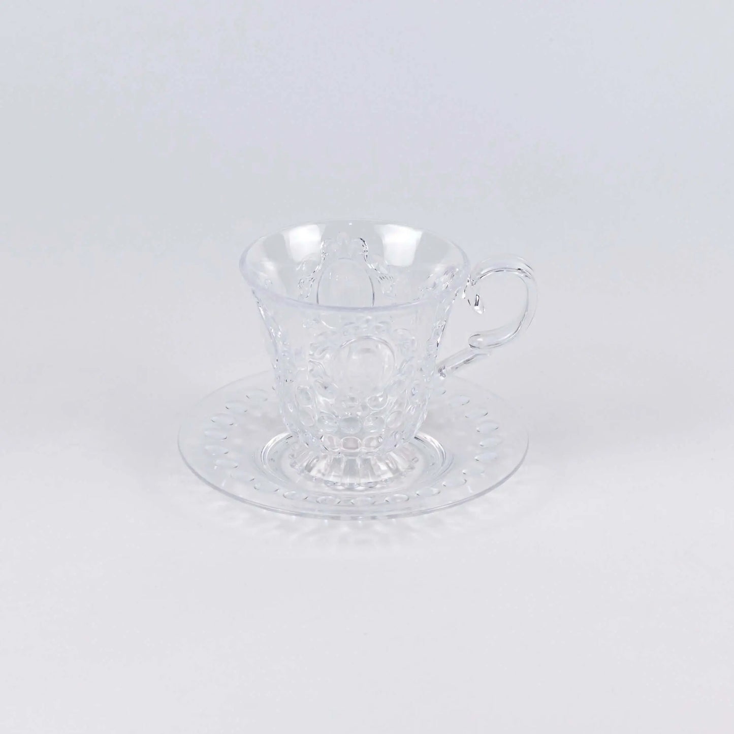 Baroque & Rock Cup & Saucer Clear - Pieces SA