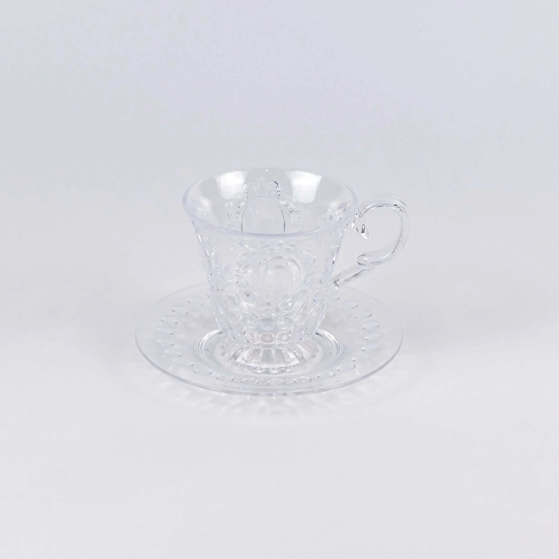 Baroque & Rock Cup & Saucer Clear - Pieces SA