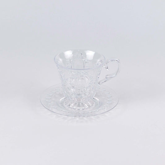 Baroque & Rock Cup & Saucer Clear - Pieces SA