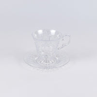 Load image into Gallery viewer, Baroque &amp; Rock Cup &amp; Saucer Clear
