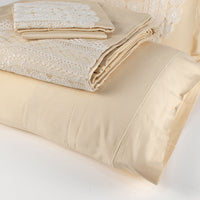 Load image into Gallery viewer, Bed Set Beige with Cream Lace
