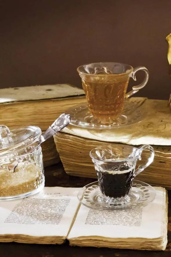 Baroque & Rock Cup & Saucer Clear - Pieces SA