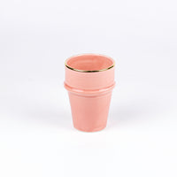 Load image into Gallery viewer, Beldi Cup Azza Plain Old Pink Gold Ceramic
