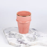 Load image into Gallery viewer, Beldi Cup Azza Plain Old Pink Gold Ceramic
