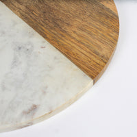 Load image into Gallery viewer, Wood Marble Round Chopping Board
