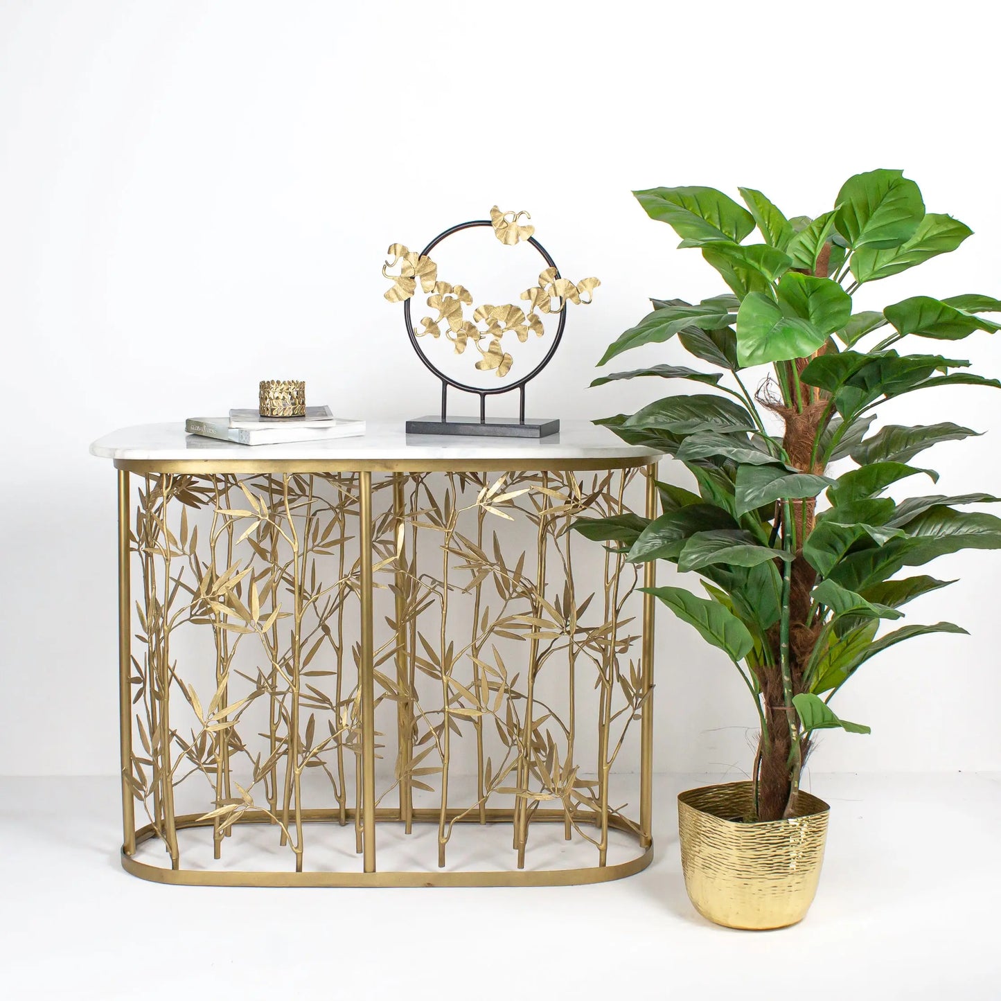 Console Bamboo Gold Wash Devi