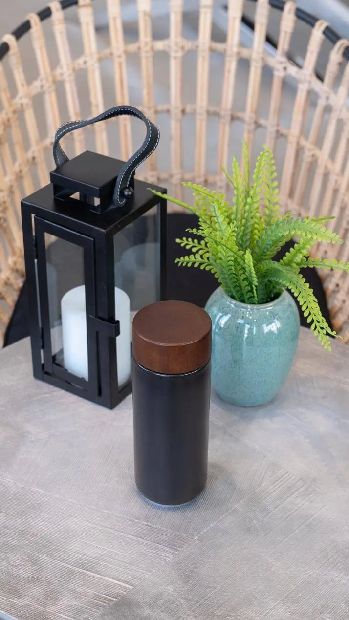 Thermos Stoneware Black Small To Go - Pieces SA