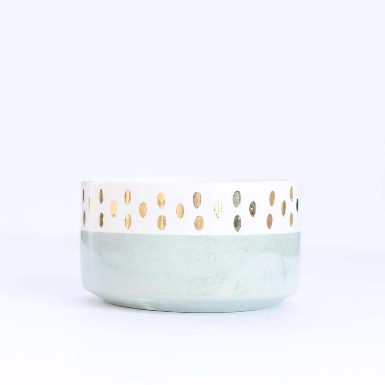 Bowl Droit Gm Nour Vert Gold Ceramic - Pieces SA