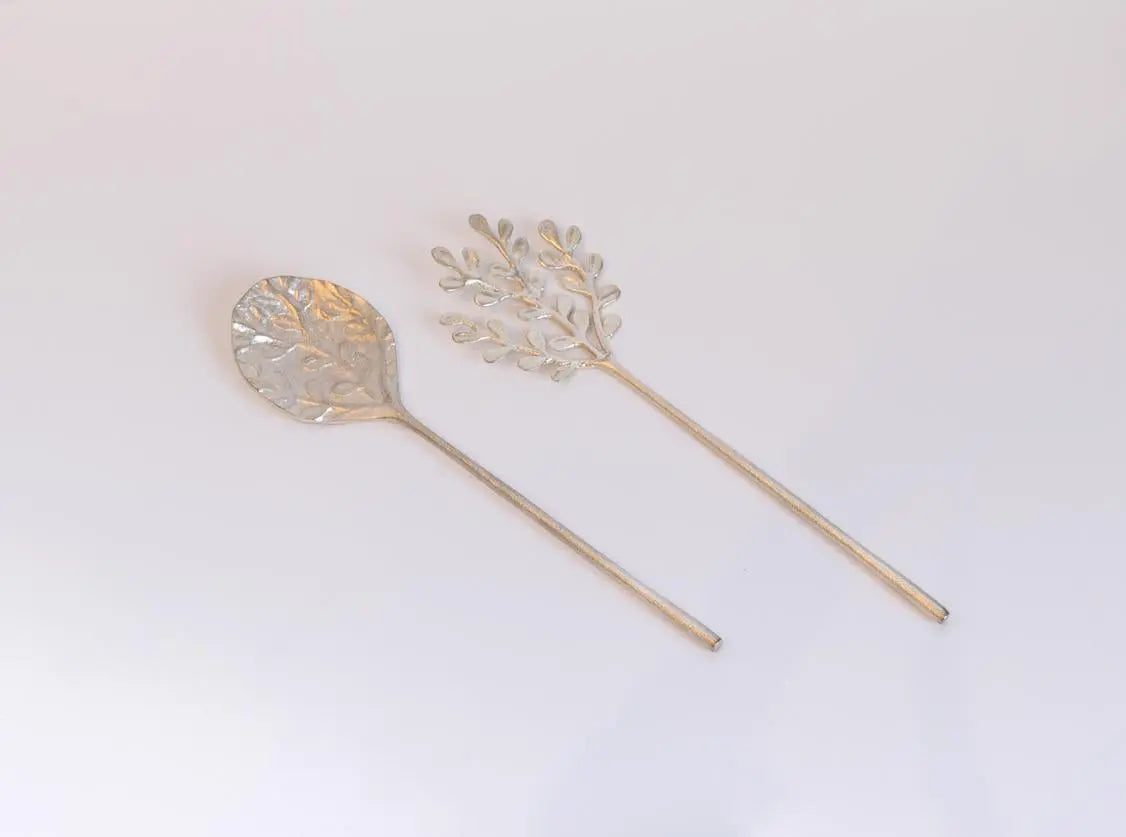 Serving Set Leaf Imprint Accessories Pieces 