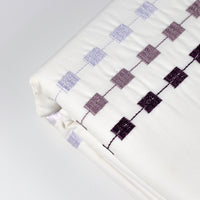 Load image into Gallery viewer, Kassatex White Lavender Queen Duvet Cover
