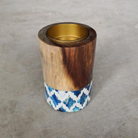 Load image into Gallery viewer, Inlay Mubkhar Round Moroccan Blue xccscss.
