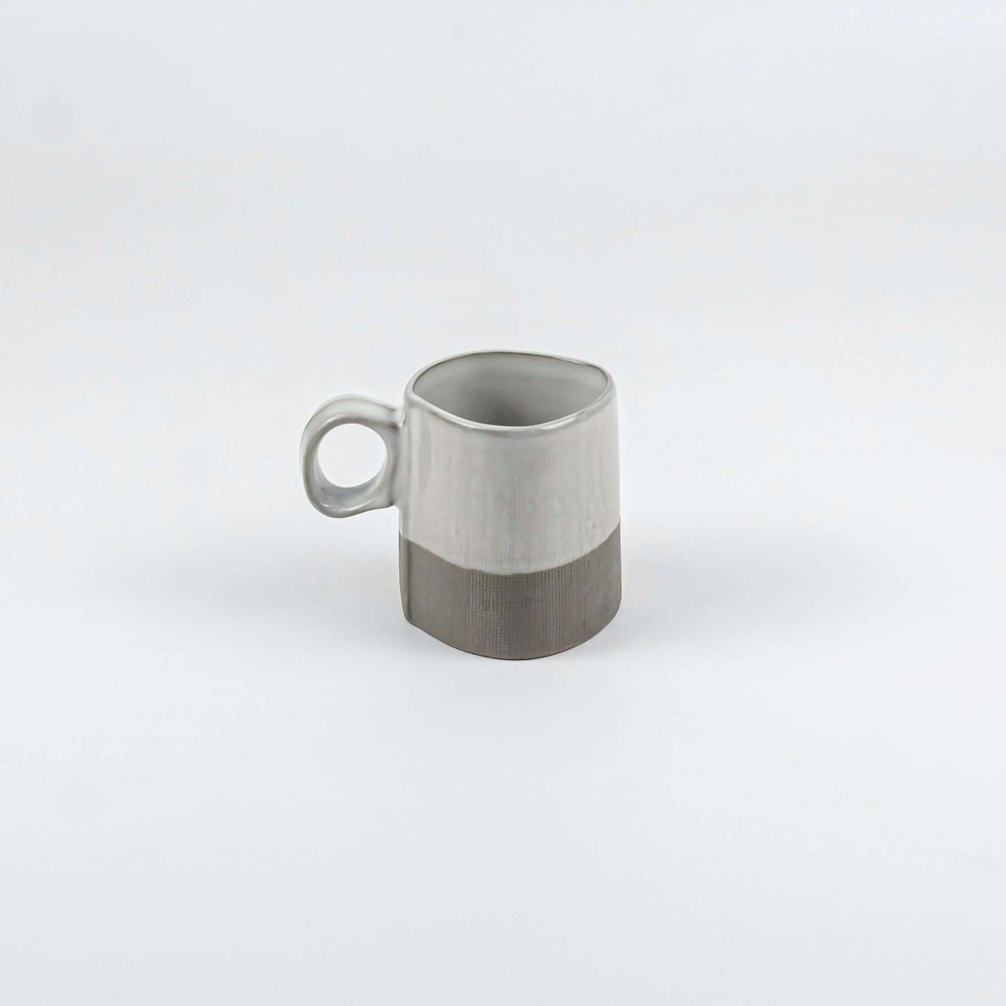 Espresso Cup Stoneware White Grey - Pieces SA