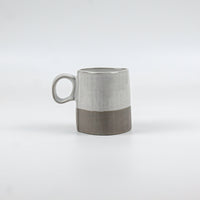 Load image into Gallery viewer, Espresso Cup Stoneware White Grey

