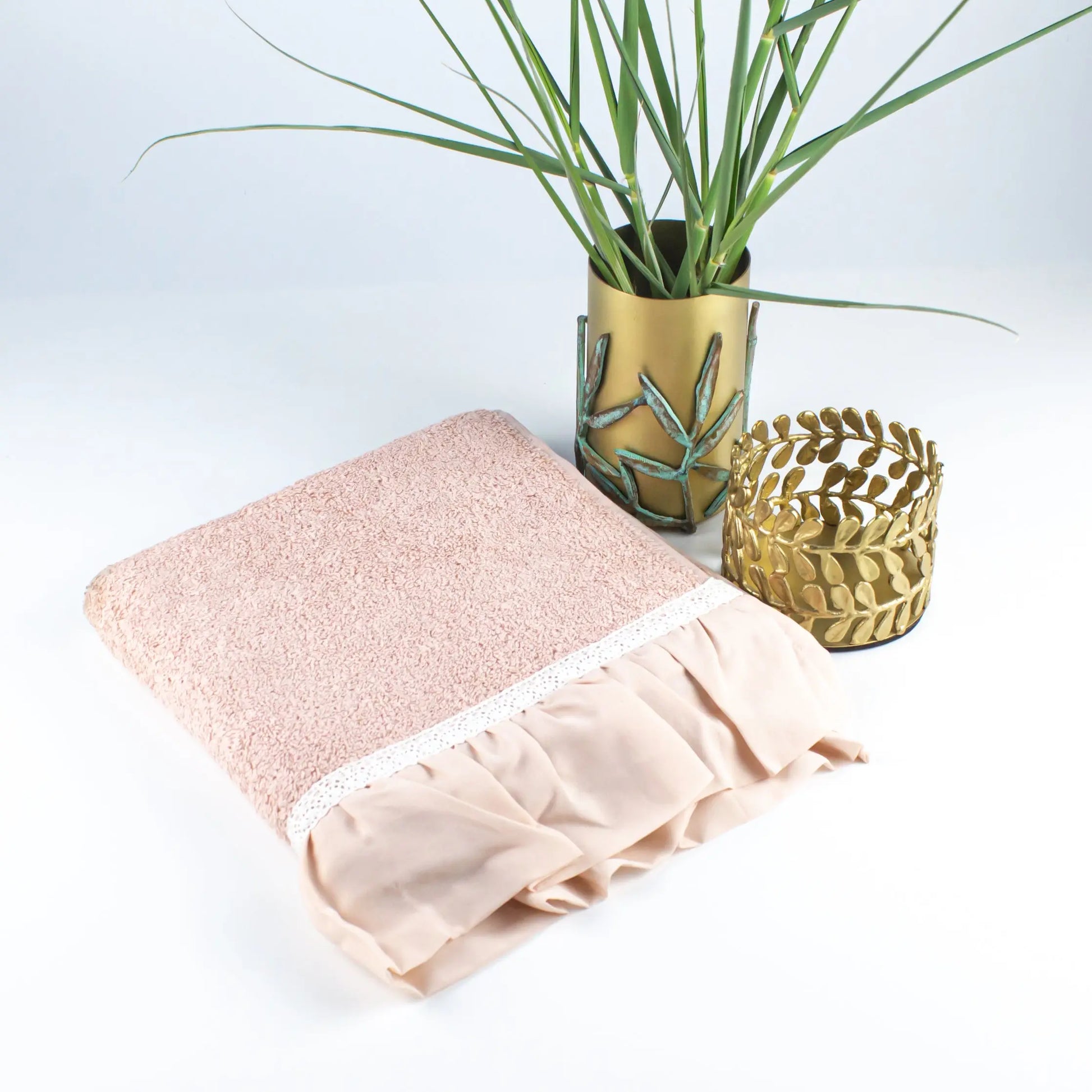 Guest Towel Pink With Chiffon - Pieces SA