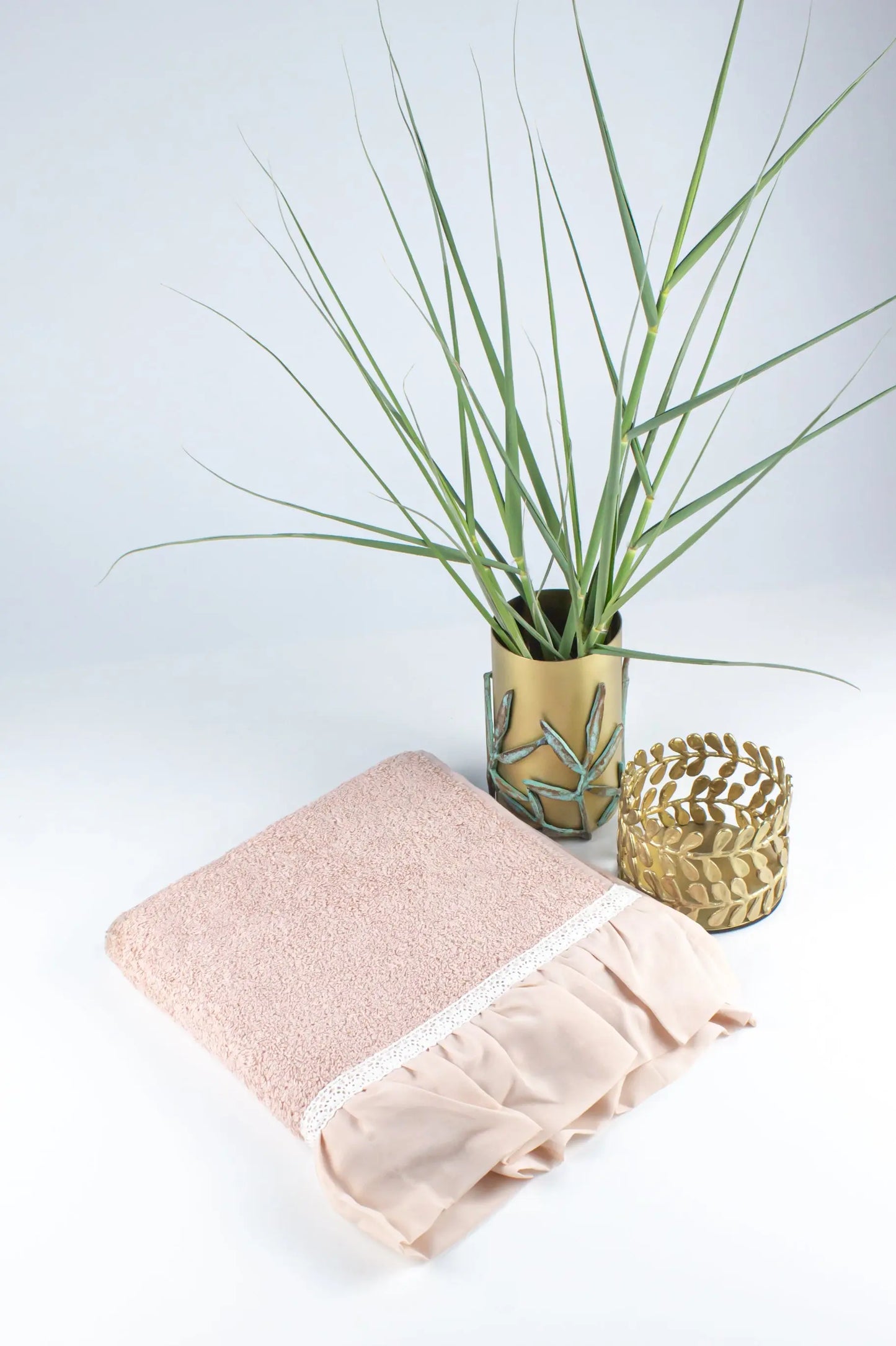 Guest Towel Pink With Chiffon - Pieces SA