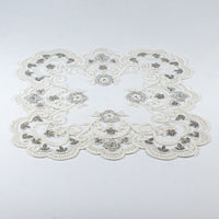 Load image into Gallery viewer, Tray Cloth Net Lace Square Silver
