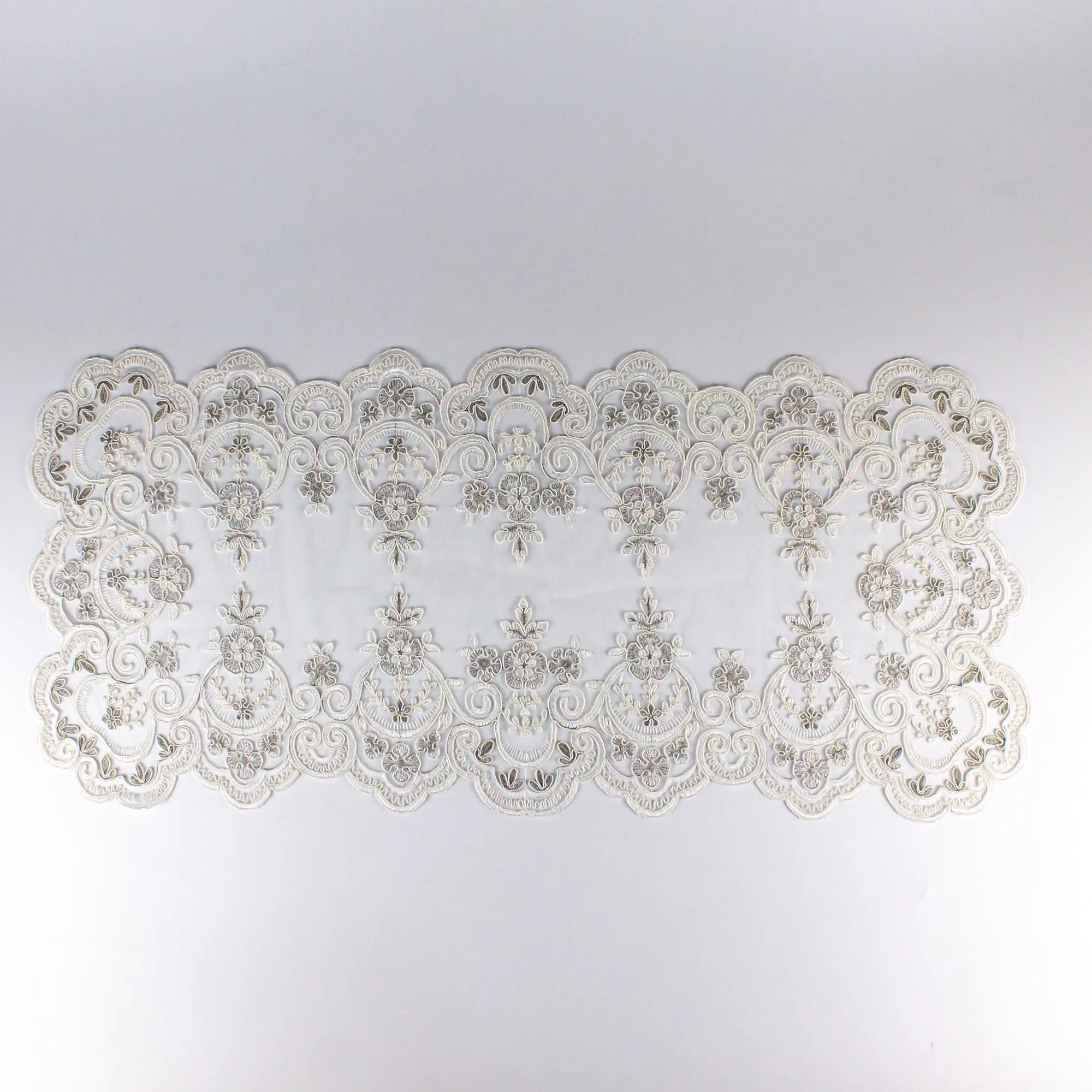 Net Lace Small Runner Silver - Pieces SA