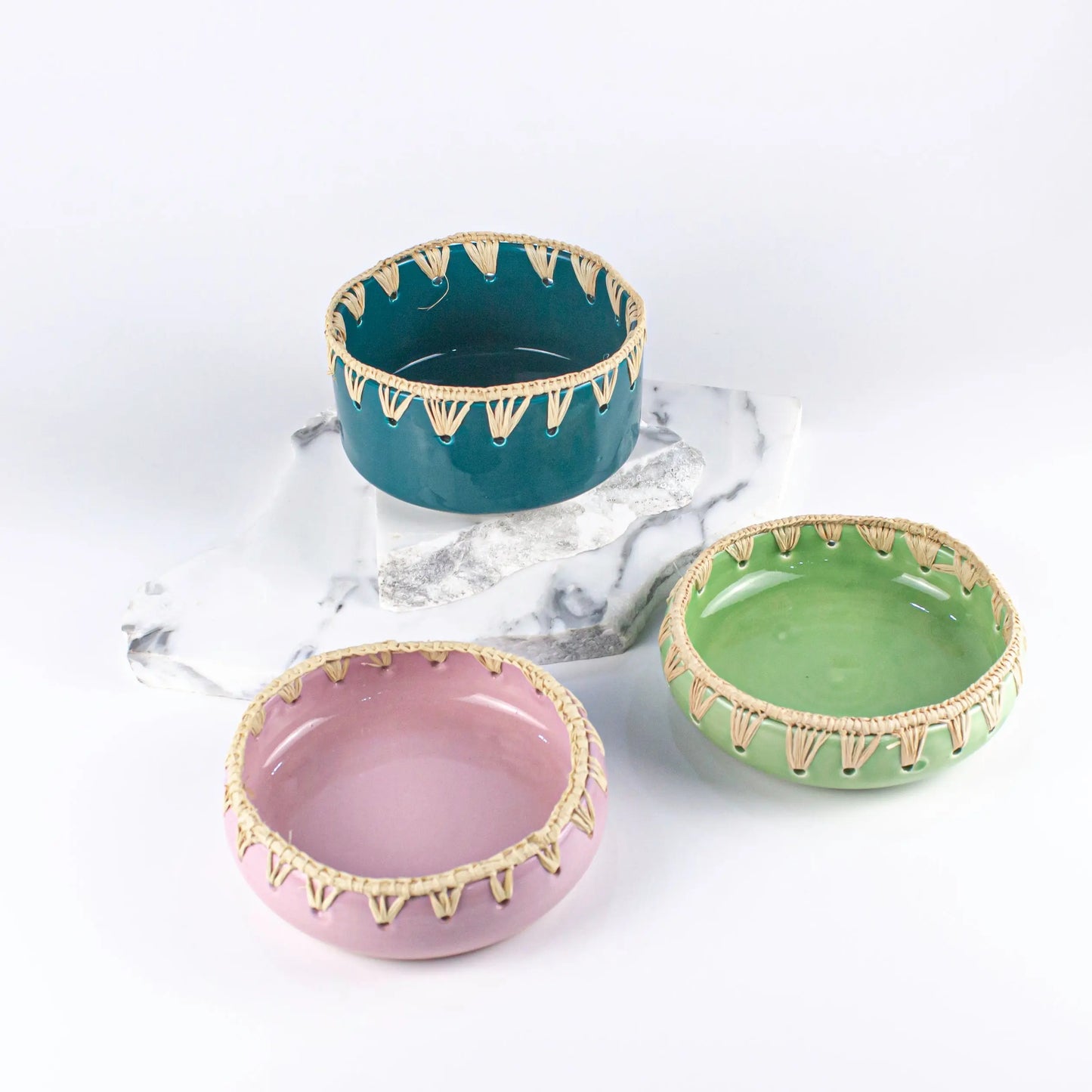 Raffia Ramekin Big Celadon - Pieces SA