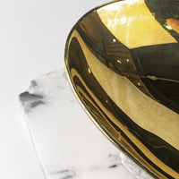 Load image into Gallery viewer, Bowl Shivling Matt and Shiny Brass Medium
