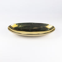 Load image into Gallery viewer, Bowl Shivling Matte and Shiny Brass Medium
