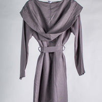 Load image into Gallery viewer, Robe Linen Charcoal Black Short
