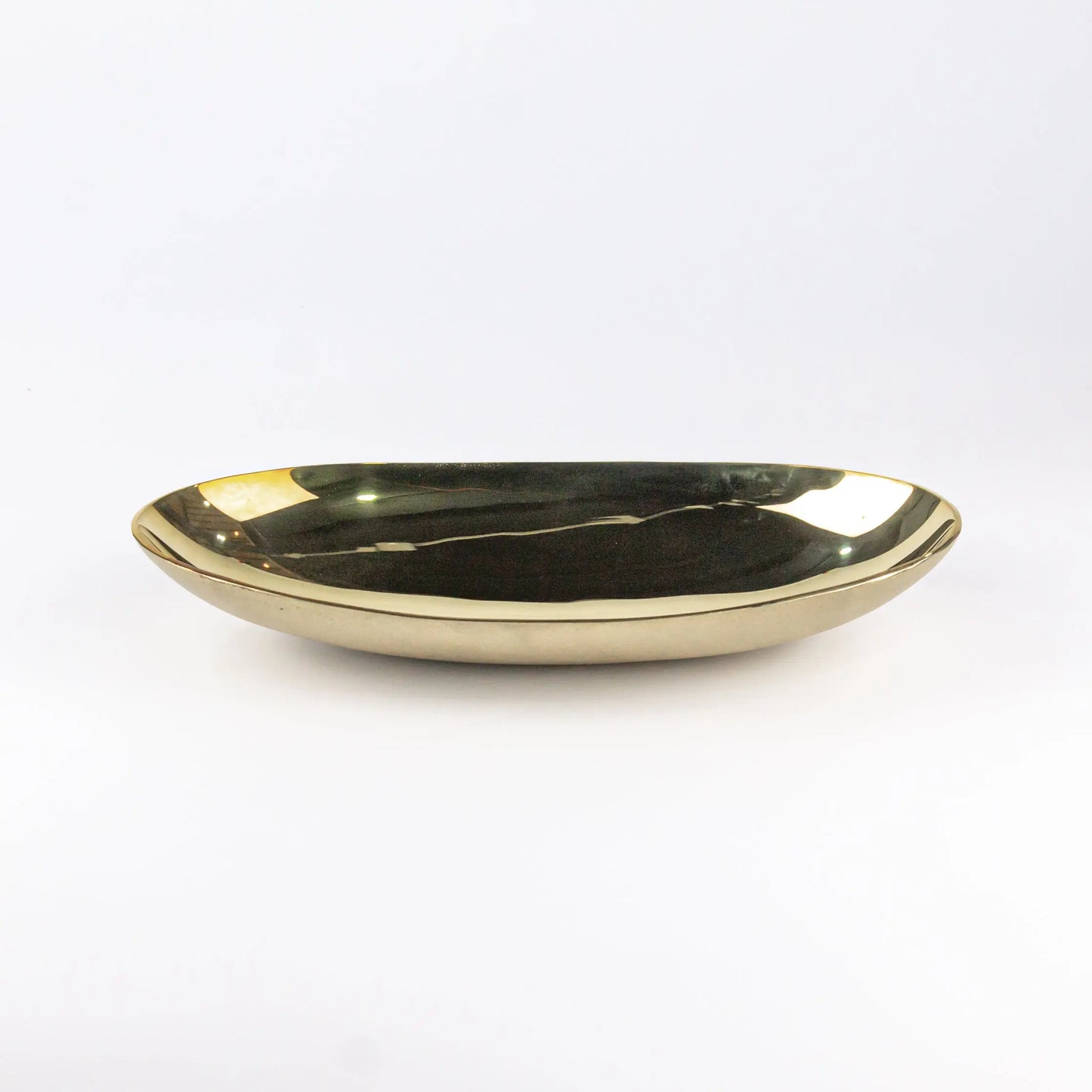 Bowl Shivling Matt Brass Medium Devi