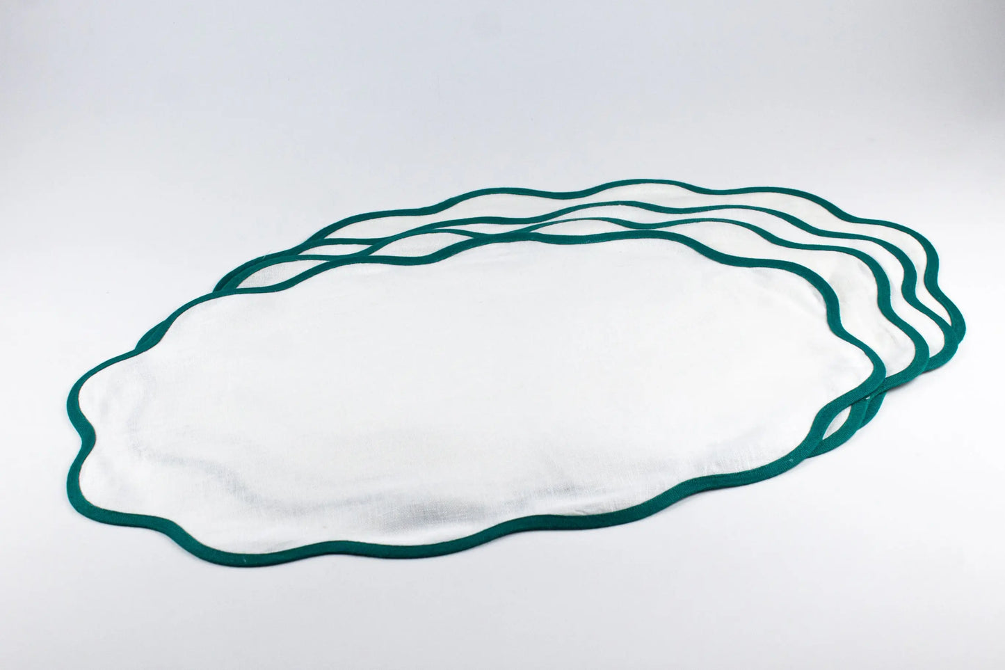 Scallop Mat-Set of 4-Emerald - Pieces SA