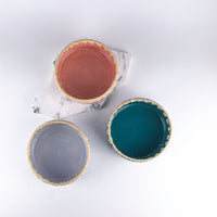 Load image into Gallery viewer, Raffia Bowl Dark Green Ceramic

