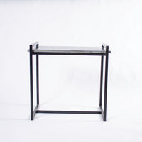 Load image into Gallery viewer, Black Marble Parsons Side Table
