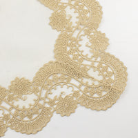 Load image into Gallery viewer, Linen Tray Cloth White with Cream Lace
