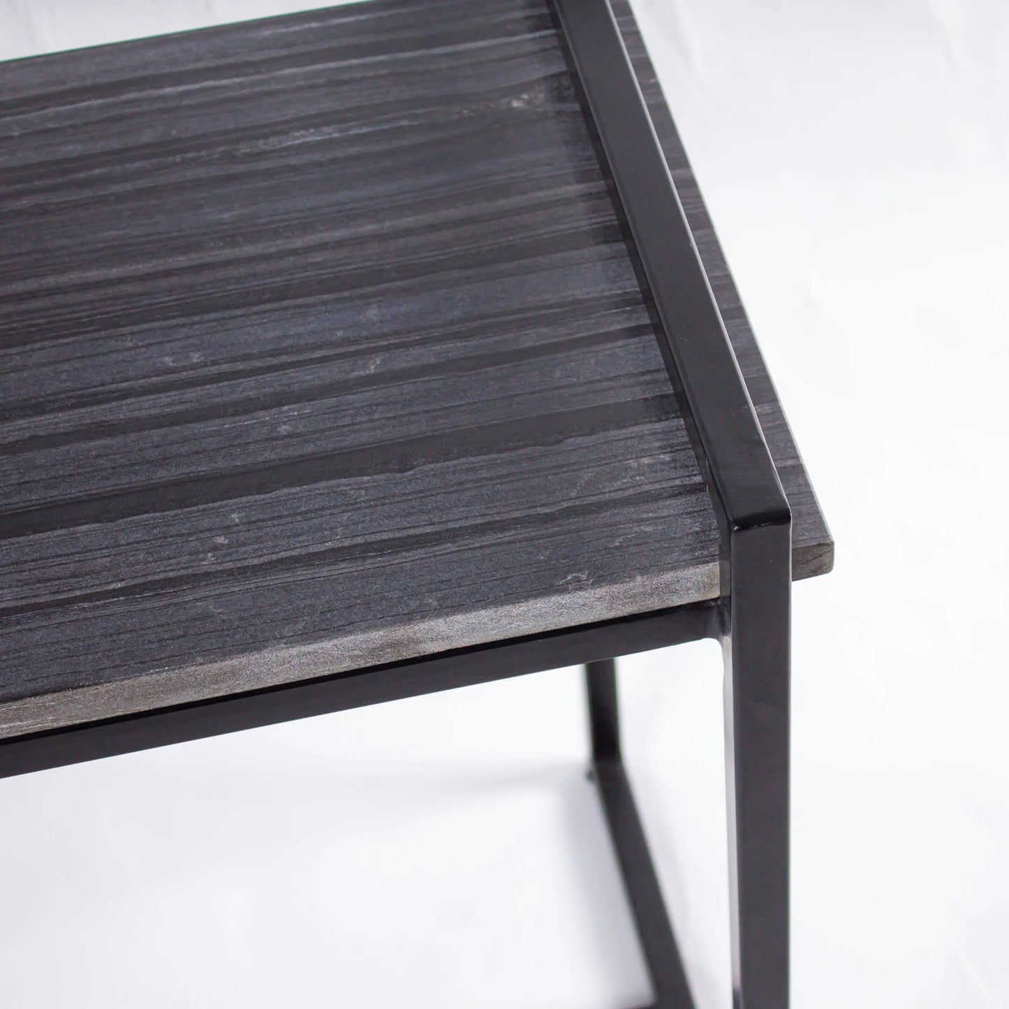 Black Marble Parsons Side Table - Pieces SA