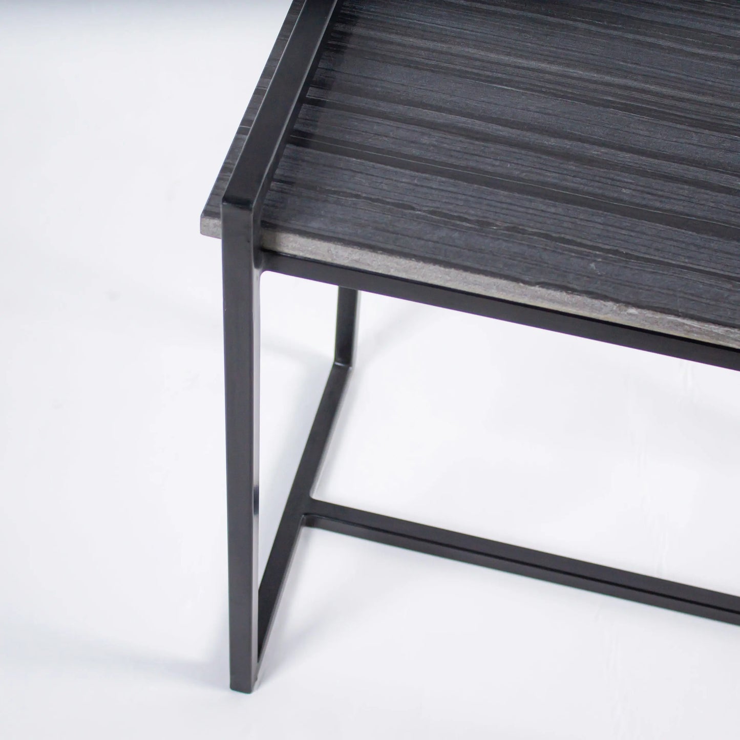 Black Marble Parsons Side Table - Pieces SA